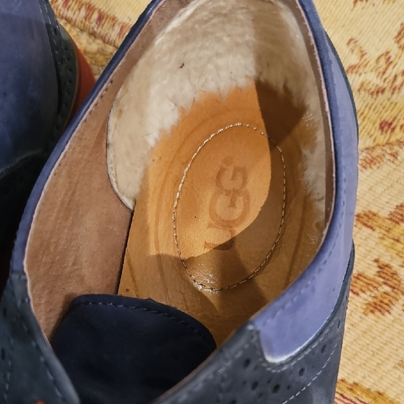 UGG Navy and Burgundy Oxfords main image 3
